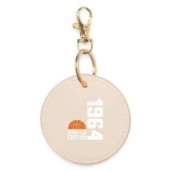 60th Anniversary 1964 Limited Edition Basketball - Round Keyring - oyster - Front