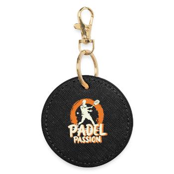 Padel Passi0on Chemise, Mug, Sweat à capuche, - Porte-clés rond - noir - Devant