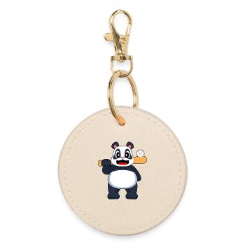 Panda Baseball Batte de baseball - Porte-clés rond - huître - Devant