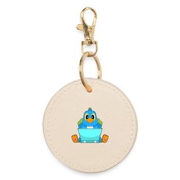 Ordinateur portable Parrot - Porte-clés rond - huître - Devant