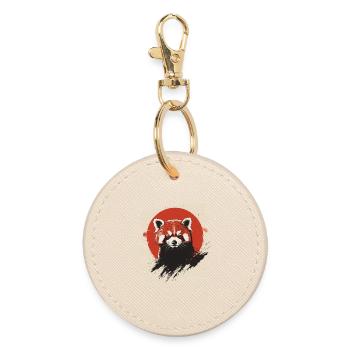 Red panda - Round Keyring - oyster - Front