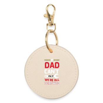 T-shirt humoristique Dad Fix-It - Porte-clés rond - huître - Devant
