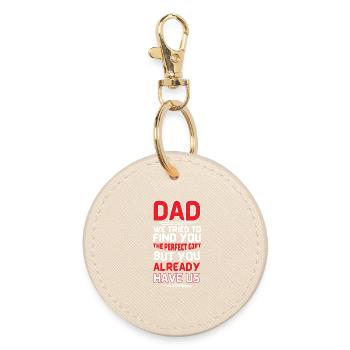 Échec du cadeau de papa : tu nous as déjà - Porte-clés rond - huître - Devant