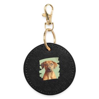 Rhodésian Ridgeback - Porte-clés rond - noir - Devant