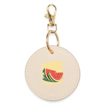 Wassermelone - Runder Schlüsselanhänger - Auster - Vorne