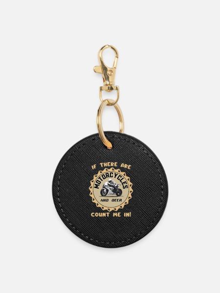 Throttle Life – Biker Enthusiast - Round Keyring - black