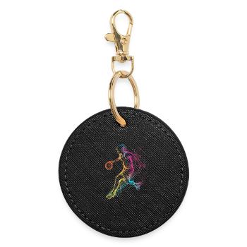 Basketball player - Round Keyring - black - Front