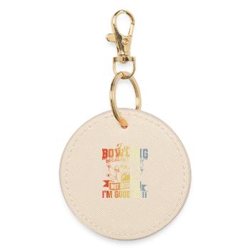 Blague sur le bowling - Porte-clés rond - huître - Devant