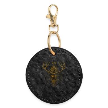 Leshy | Earth Element Forest Guardian - Round Keyring - black - Front