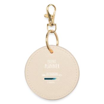 Event Planner in Training Profession Gift - Round Keyring - oyster - Front
