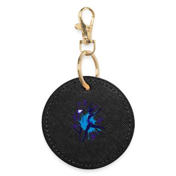 Gymnastique Gymnastique Acrobatie Gymnastique artistique - Porte-clés rond - noir - Devant
