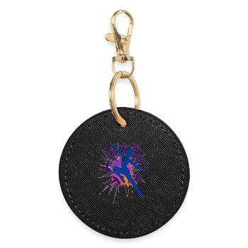 Gymnastique Gymnastique Acrobatie Gymnastique artistique - Porte-clés rond - noir - Devant