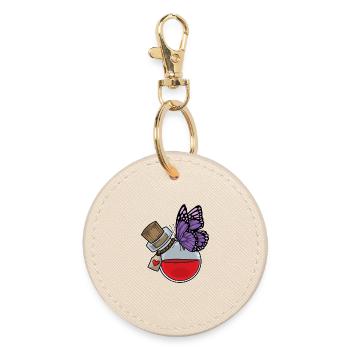 Potion de papillon - Porte-clés rond - huître - Devant