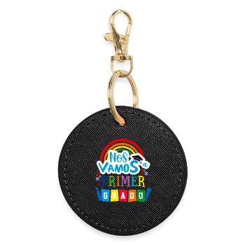 We're Leaving First Grade, Preschool - Round Keyring - black - Front