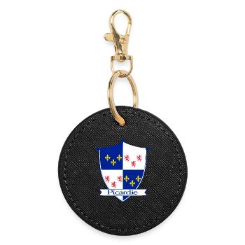 Picardy - Round Keyring - black - Front