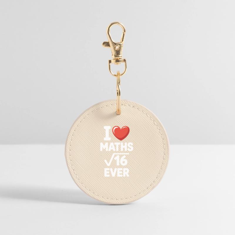 Math J’adore les maths Maths Nerd Professeur de mathématiques Porte-clés rond
