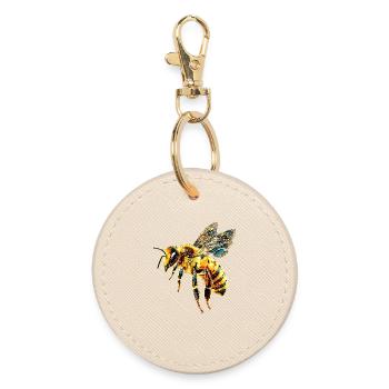 abeilles apiculteur miel apiculteur abeilles abeille mignonne - Porte-clés rond - huître - Devant