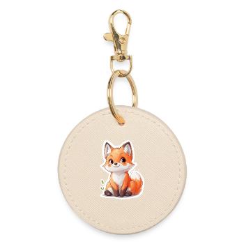 Renard - Porte-clés rond - huître - Devant