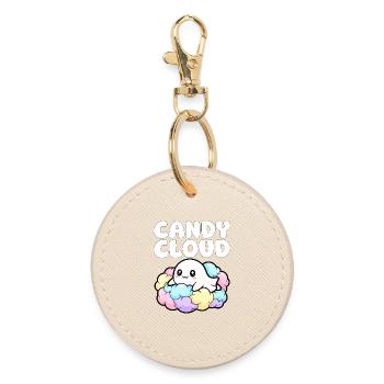 CANDY CLOUD - GHOST HALLOWEEN - Round Keyring - oyster - Front