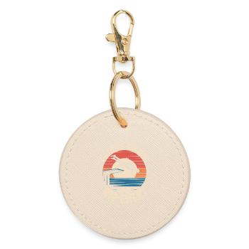 Diving diving board - Round Keyring - oyster - Front