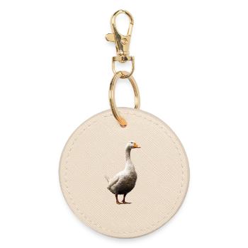 Oie mignon oie poussins Oie poussin canard petites oies - Porte-clés rond - huître - Devant