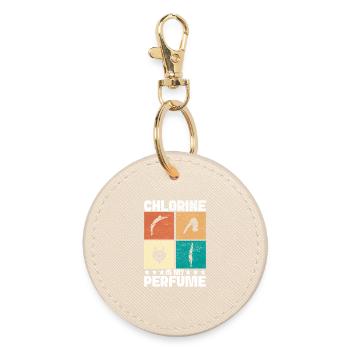 Diving diving board - Round Keyring - oyster - Front