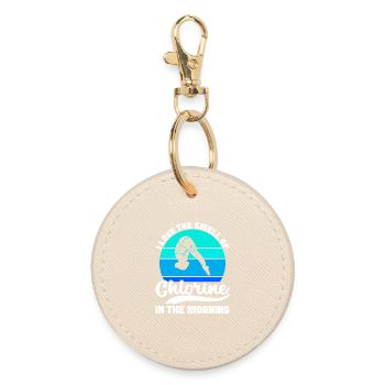 Diving diving board - Round Keyring - oyster - Front