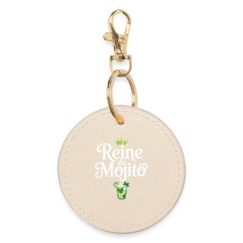 Reine Du Mojito Couple Humour Apéro - Porte-clés rond - huître - Devant