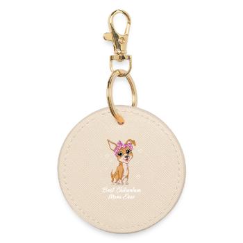 Meilleure maman chihuahua de tous les temps - Fête des mères - Porte-clés rond - huître - Devant