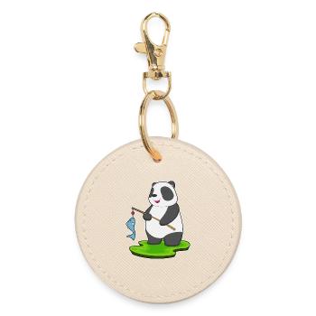Pêche au panda baudroie - Porte-clés rond - huître - Devant