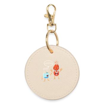 Microbiologie à réaction excessive - Porte-clés rond - huître - Devant