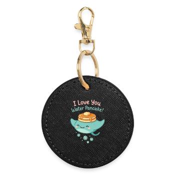 Catch deception, not feelings - Round Keyring - black - Front