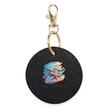 Étoile de mer Étoile de mer - Porte-clés rond - noir - Devant