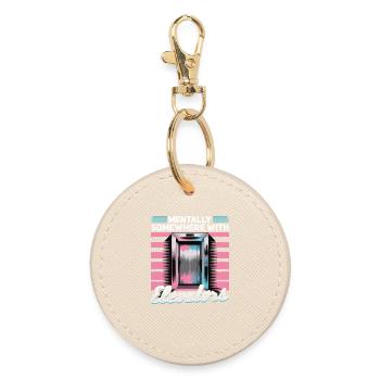 Elevator toddler & kids - Round Keyring - oyster - Front