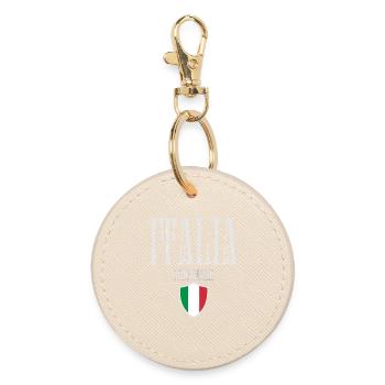 Fierté italienne, design minimaliste et élégant - Porte-clés rond - huître - Devant