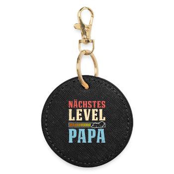 Gamer NEXT LEVEL DAD Drôle - Porte-clés rond - noir - Devant