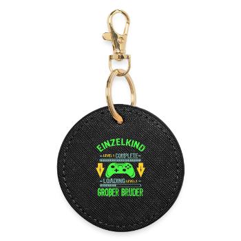 Only Child Complete - Loading Big Brother 2026 - Round Keyring - black - Front