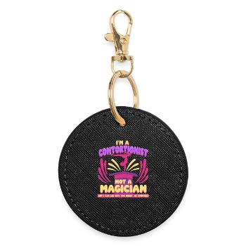 Contortionist Contortion - Round Keyring - black - Front