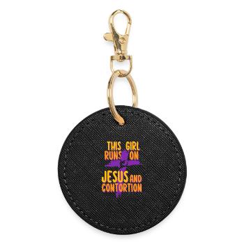 Contortionist Contortion Jesus And Contortion - Round Keyring - black - Front