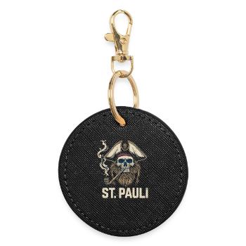 St.Pauli Kiez Hamburg Totenkopf Sankt Pauli - Porte-clés rond - noir - Devant