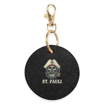 St.Pauli Kiez Hamburg Totenkopf Sankt Pauli - Porte-clés rond - noir - Devant