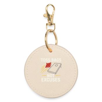 Cornhole Arbitre Arbitre officiel - Porte-clés rond - huître - Devant
