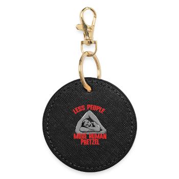 Contortionist Contorsion More Human Pretzel - Round Keyring - black - Front