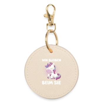 Mallorca WE STAY WITH YOU Anti Flirt Funny - Round Keyring - oyster - Front