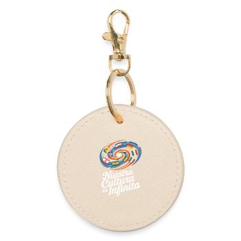 Nuestra Cultura Es Infinita Latino Culture - Round Keyring - oyster - Front