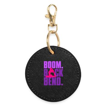 Contortionist Contortion Boom Back Bend - Round Keyring - black - Front