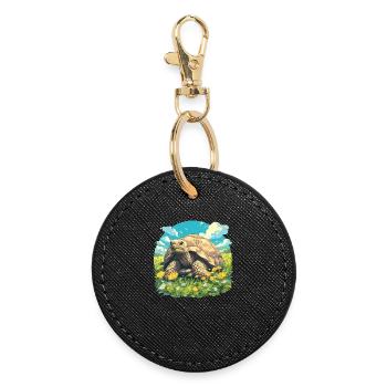 Tortoises Tortoise - Round Keyring - black - Front