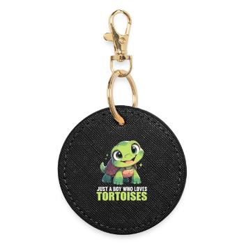 Tortoises Tortoise - Round Keyring - black - Front