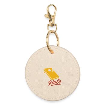 Cornhole Arbitre Arbitre officiel - Porte-clés rond - huître - Devant