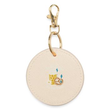 Lieber koa Lederhosen als koa Mass - Gaudi - Round Keyring - oyster - Front